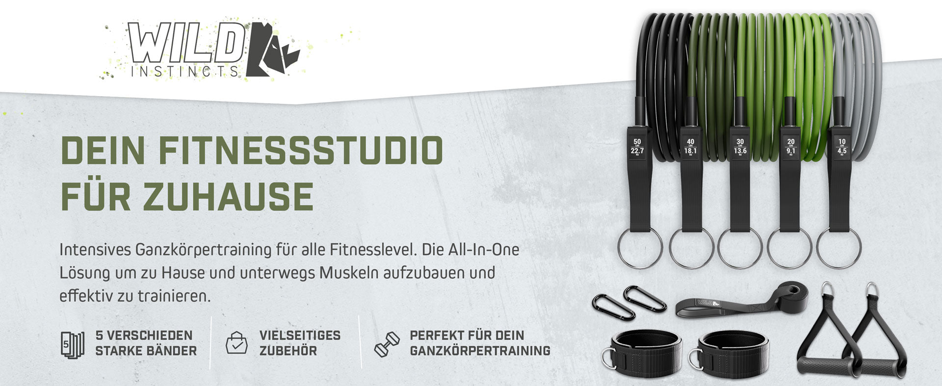 Technogym Power Band Set - Unsere Trainingsbänder im Set (3 versch.  Widerstände)