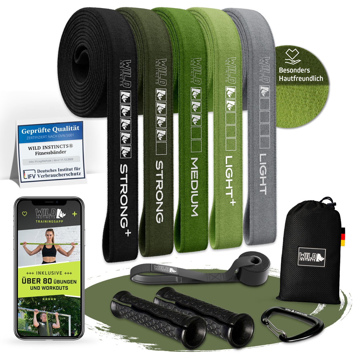 Fitnessbänder aus Stoff