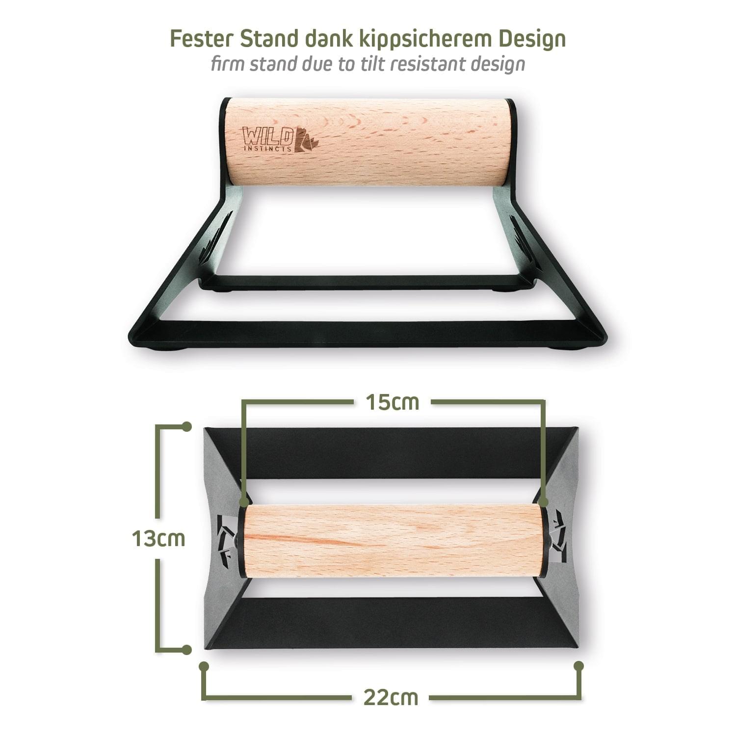 Liegestützgriffe aus Holz